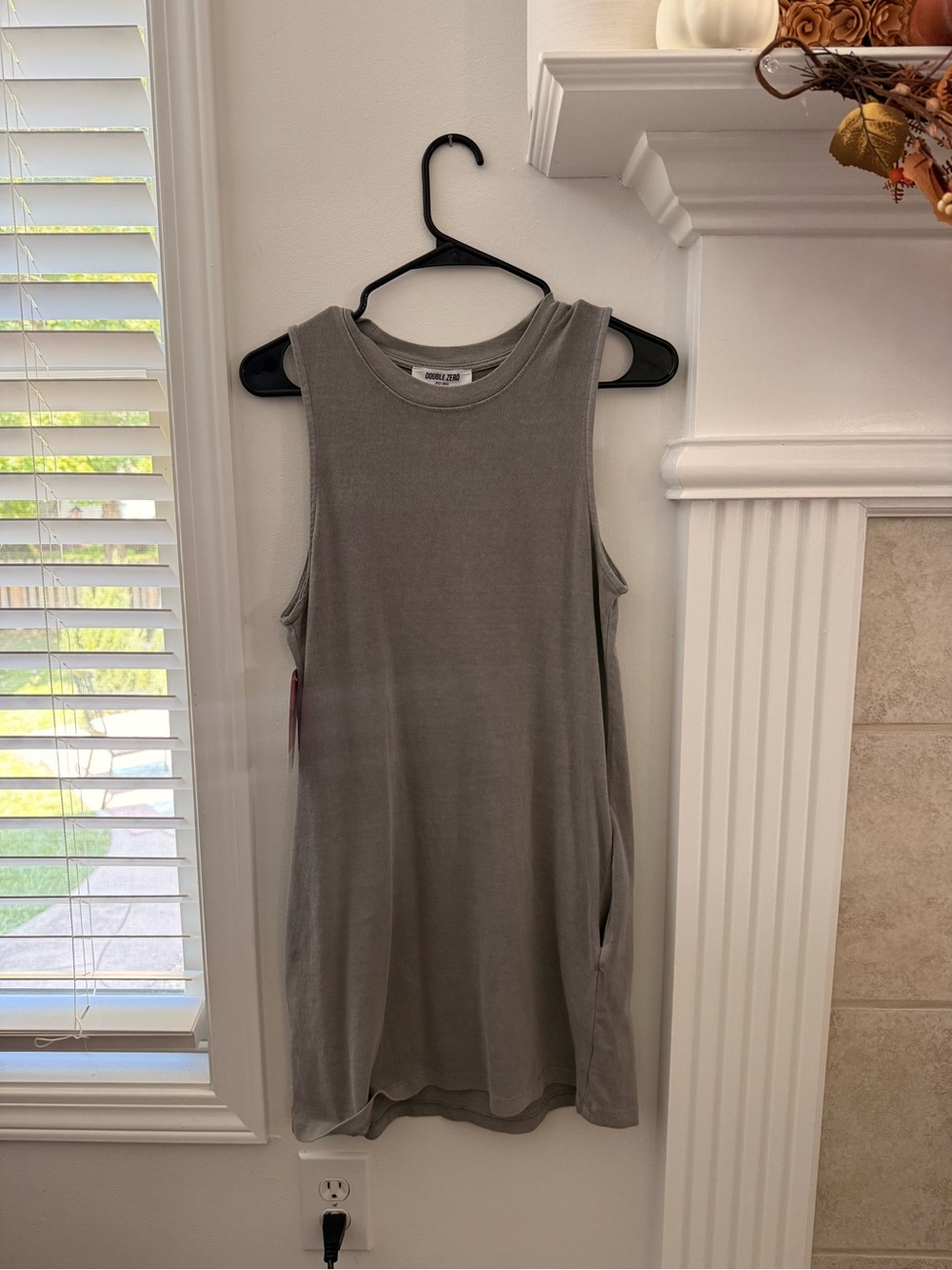Sleeveless Grey Tank Dress
